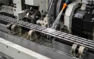 Centerless grinding small diameter instrumentation shafts
